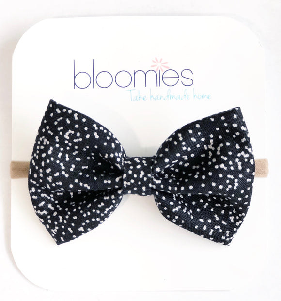 Speckle Fall Cotton Bow - Bloomies Handmade