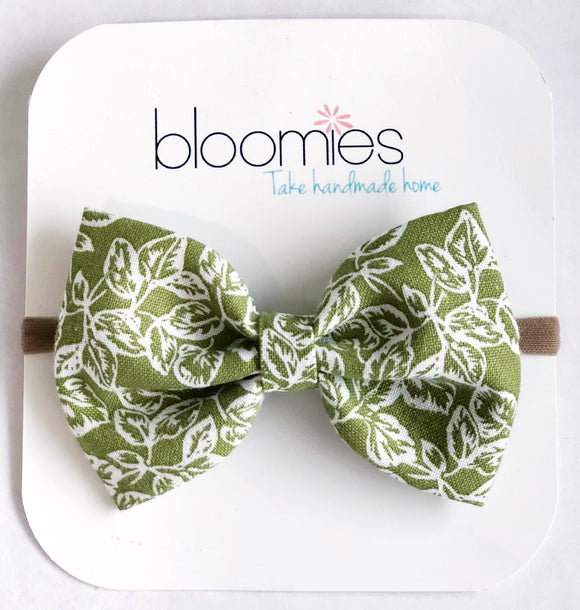 Forrest Fall Cotton Bow - Bloomies Handmade