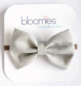 Wheat Dot Fall Cotton Bow - Bloomies Handmade