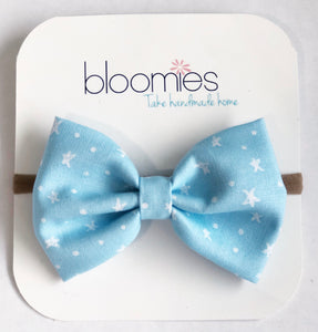 Stars Fall Cotton Bow - Bloomies Handmade
